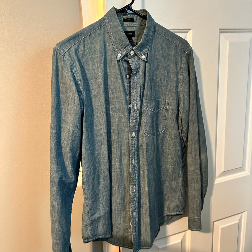 J. Crew Chambray Button-Down Shirt